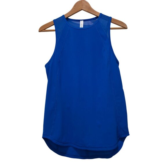 lululemon athletica Tops - Lululemon Sculpt Cerulean Blue Athleisure Tank Sz 4